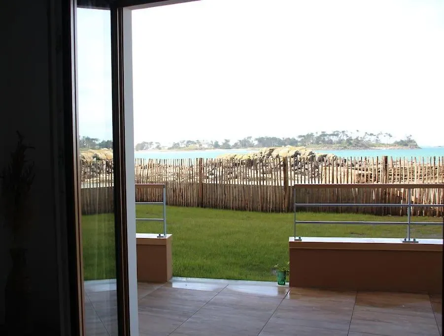 La Madrague - Front De Mer, Acces Prive Plage Et Place De Parking Roscoff Lägenhet